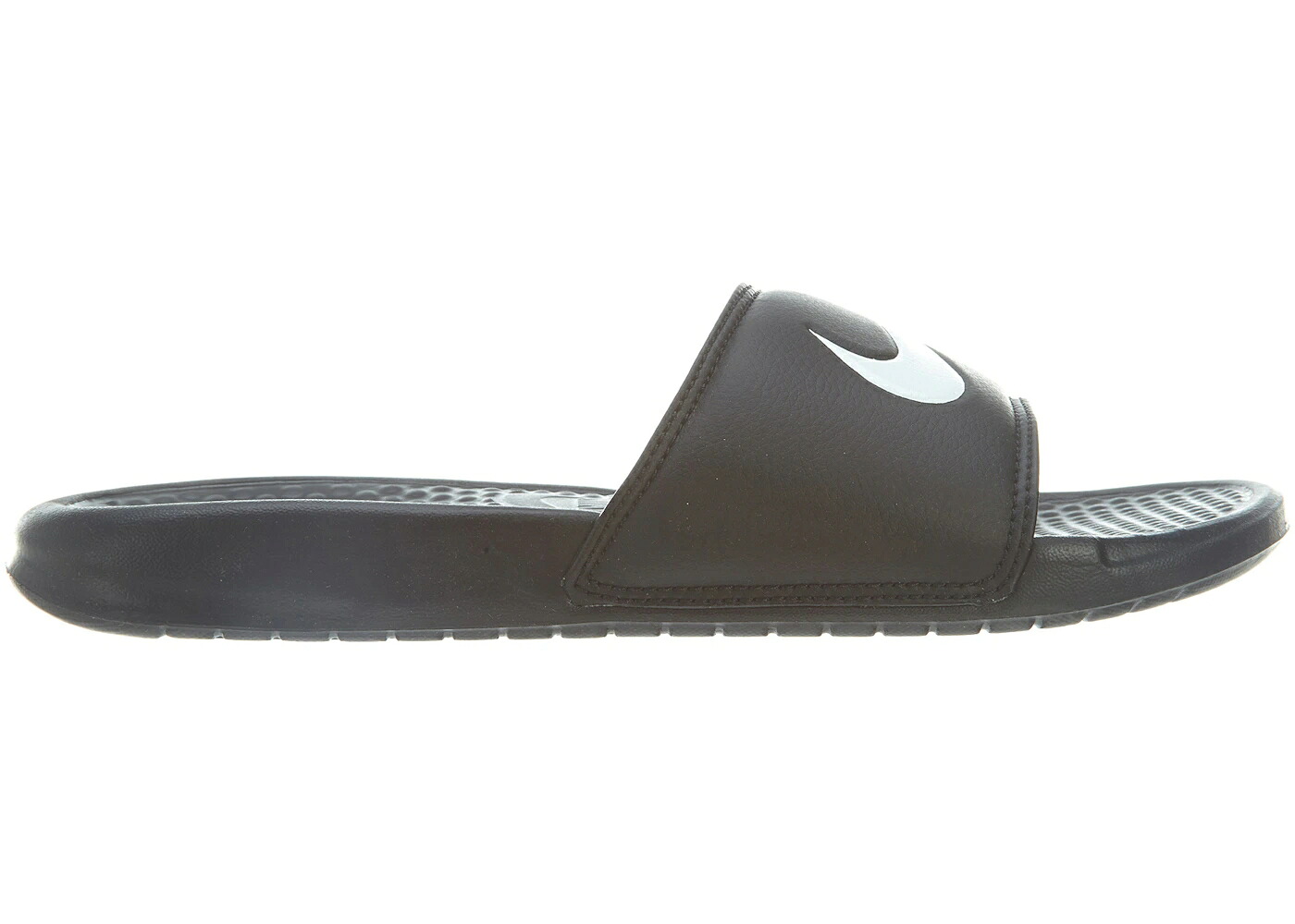 ナイキ スウッシュ スウォッシュ 黒色 ブラック 白色 ホワイト スニーカー メンズ NIKE BENNASI SWOOSH 312618 BLACK/WHITE / BLACK WHITE
