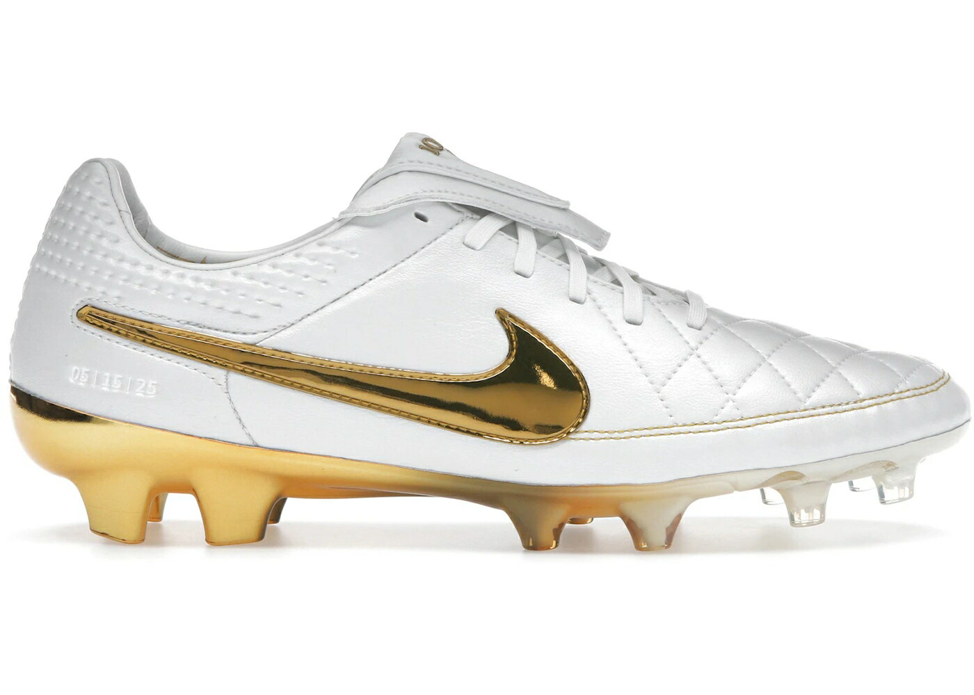 ナイキ ティエンポ 言い伝え 肌ざわり ゴールド 白いこと 白いこと スニーカー メンズ NIKE TIEMPO LEGEND RGN FG SE RONALDINHO TOUCH OF GOLD / METALLIC SUMMIT WHITE METALLIC