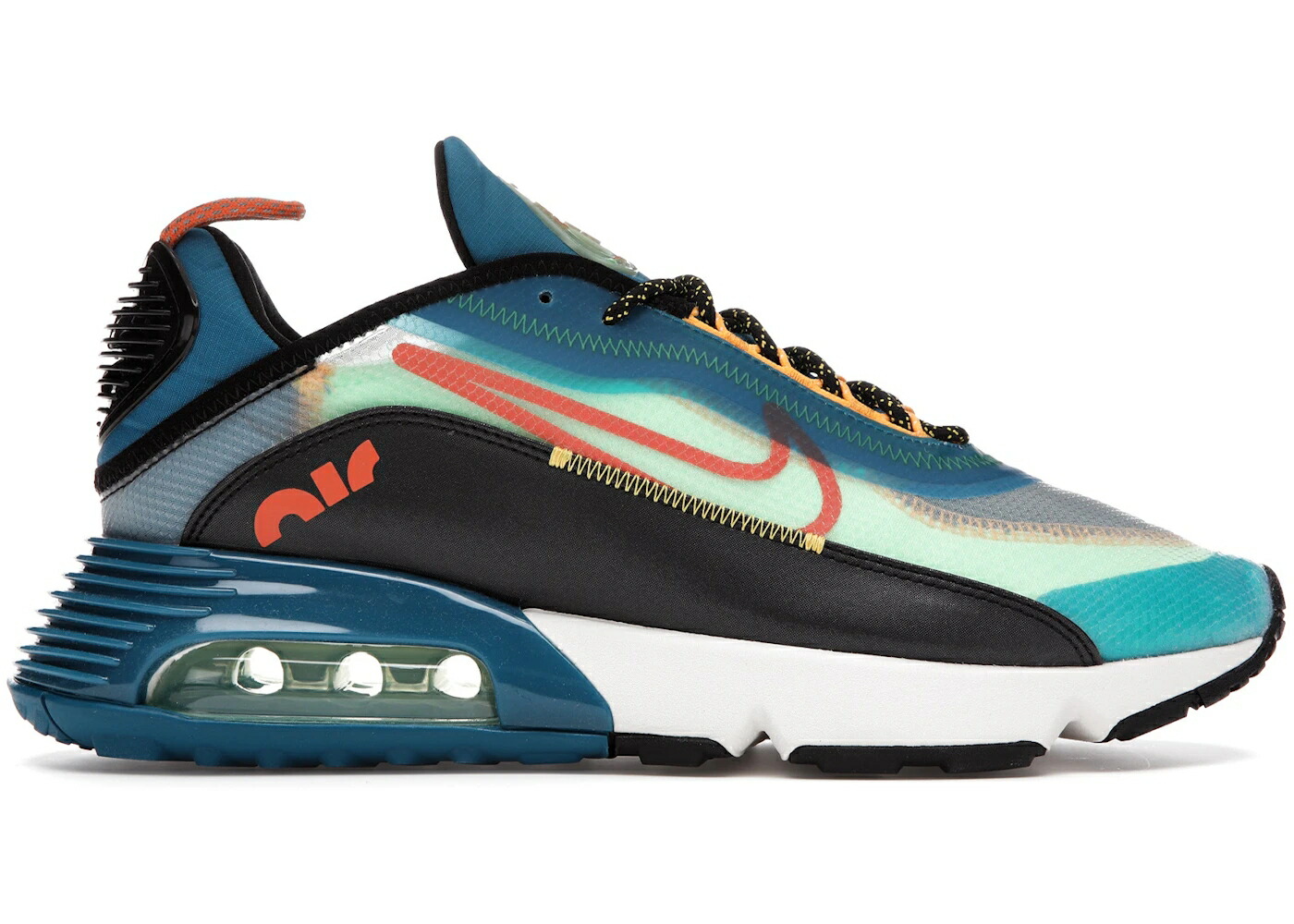 ナイキ マックス 緑 グリーン 黒色 ブラック エアマックス スニーカー メンズ NIKE AIR MAX 2090 GREEN ABYSS ILLUSION / GREEN ABYSS ILLUSION GREEN BLACK｜スニケス 44,400円