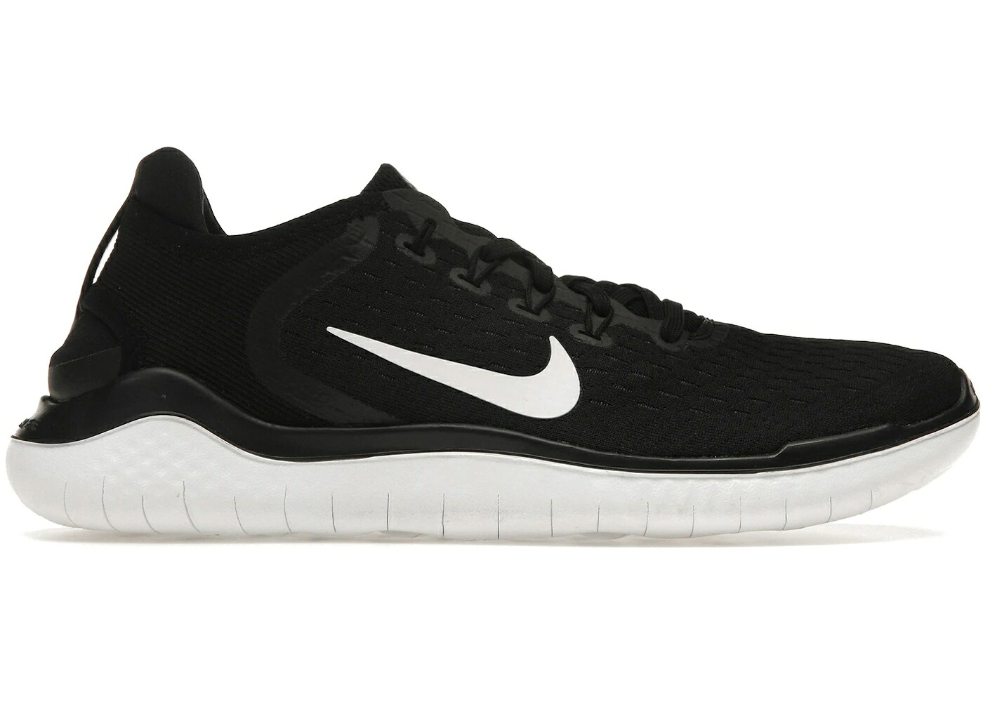 ナイキ 無償性 黒いこと 黒いこと 白いこと 白いこと WOMEN\u0027S スニーカー レディース NIKE FREE RN 2018 BLACK WHITE (WOMEN\u0027S) / BLACK WHITE