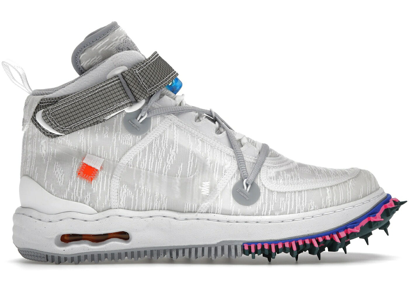 ナイキ ミッド オフホワイト 白色 ホワイト エアフォース スニーカー メンズ NIKE AIR FORCE 1 MID OFF-WHITE WHITE / WHITE CLEAR WHITE