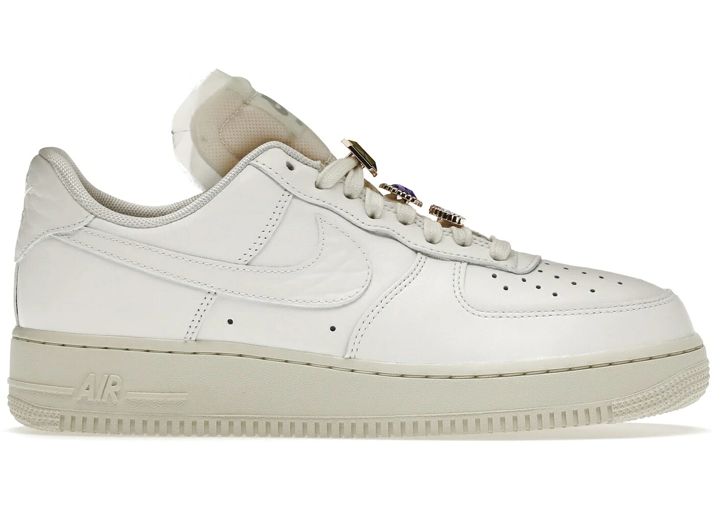 ナイキ 白いこと 白いこと 空軍 スニーカー レディース NIKE AIR FORCE 1 LOW PRM JEWELS WHITE / SUMMIT WHITE SUMMIT WHITE SEA