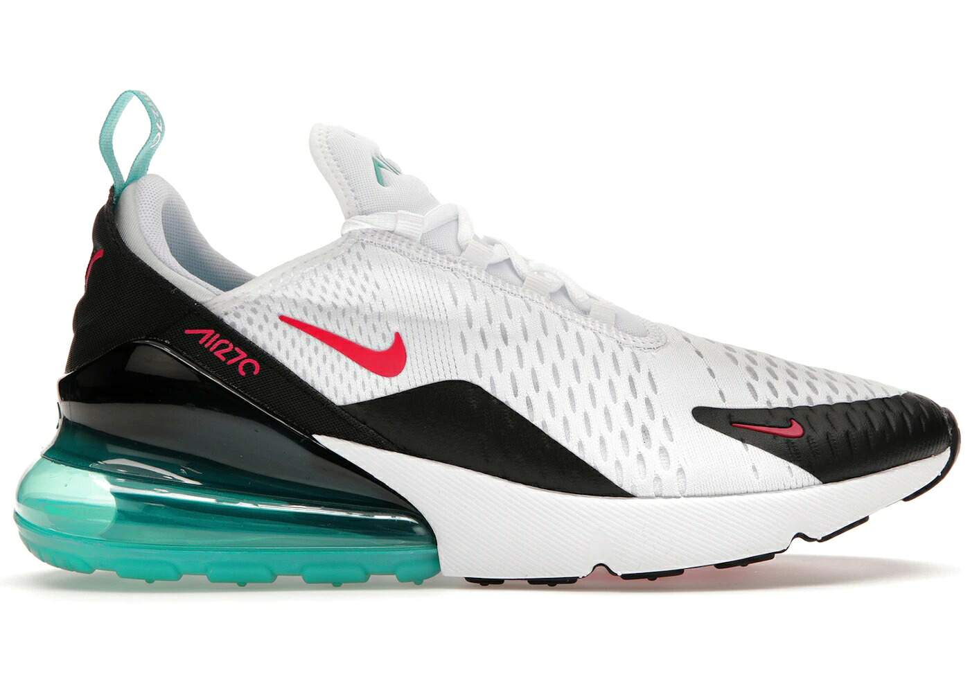 ナイキ マックス 白いこと 白いこと 混雑時 サクラ色 エア湖マックス スニーカー メンズ NIKE AIR MAX 270 SOUTH BEACH / WHITE RUSH PINK WASHED TEAL