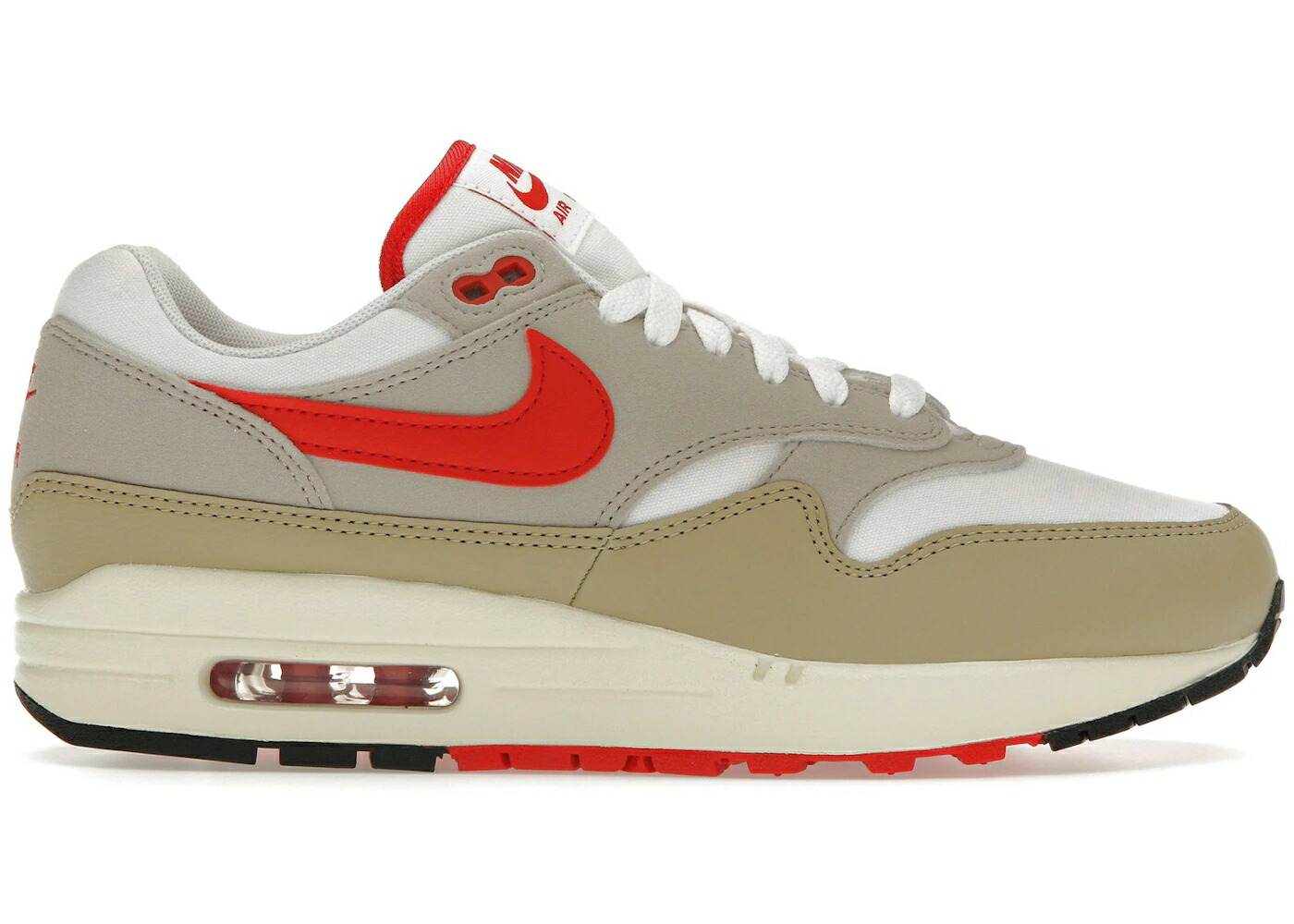 ナイキ マックス 白いこと 白いこと 皮膚軟化剤 エア湖マックス \u002772 スニーカー メンズ NIKE AIR MAX 1 SINCE / WHITE CREAM II LIMESTONE スニーカー-メンズ靴