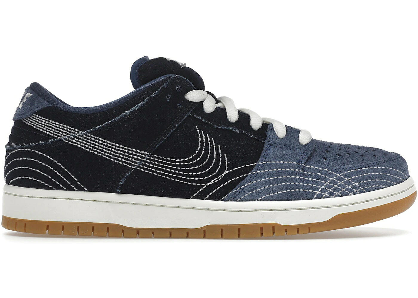 ナイキ エスビー ダンク ジーンズ 紺色 米国海軍 ダンクロー スニーカー メンズ NIKE SB DUNK LOW DENIM SASHIKO / MYSTIC NAVY MYSTIC NAVY GUM