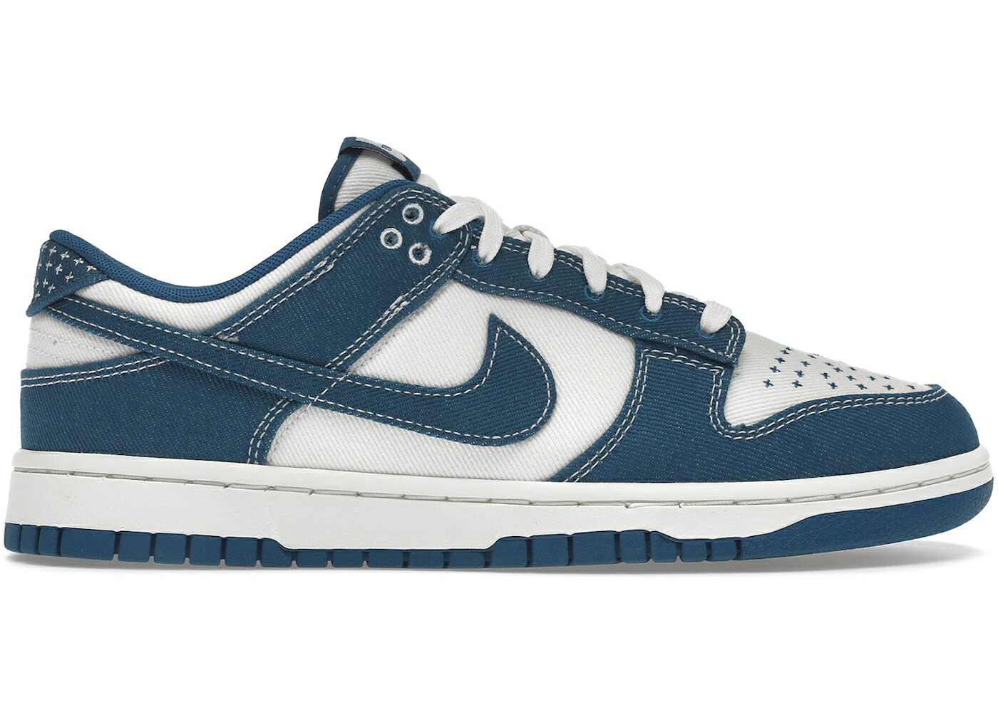 ナイキ ダンク 青色 ブルー 白色 ホワイト ダンクロー スニーカー メンズ NIKE DUNK LOW INDUSTRIAL BLUE SASHIKO / SUMMIT WHITE INDUSTRIAL BLUE
