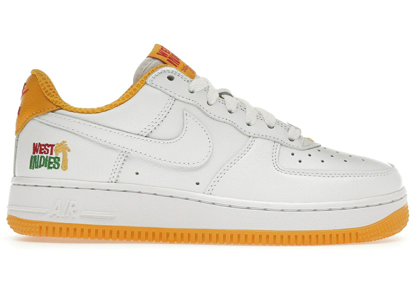 ナイキ 白色 ホワイト ゴールド エアフォース スニーカー メンズ NIKE AIR FORCE 1 LOW RETRO QS WEST INDIES (2023) / WHITE WHITE UNIVERSITY GOLD