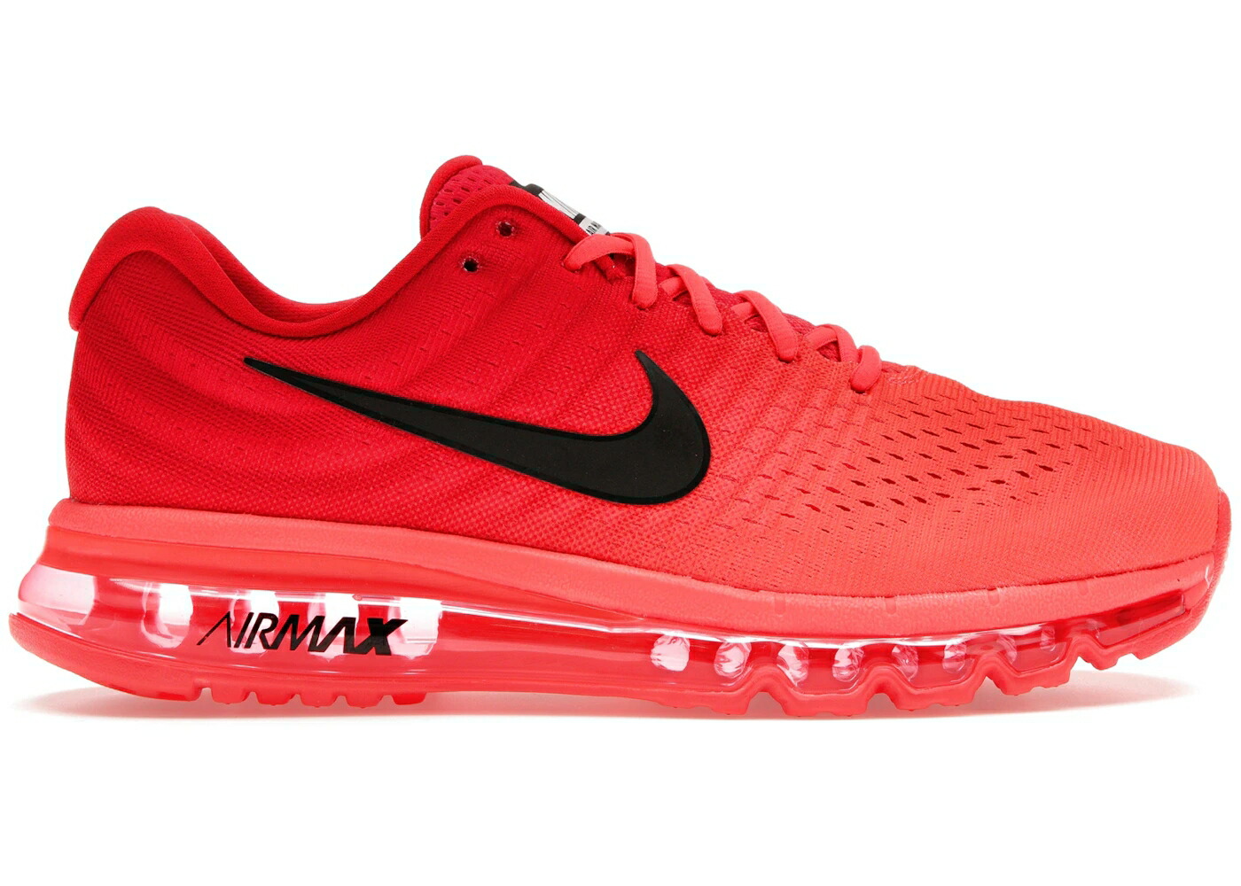ナイキ マックス クリムゾン 黒色 ブラック エアマックス スニーカー メンズ NIKE AIR MAX 2017 BRIGHT CRIMSON / BRIGHT CRIMSON BLACK UNIVERSITY