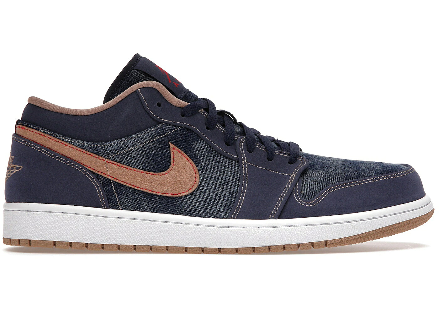 ナイキ ジョーダン ジーンズ 紺色 米国海軍 赤 赤いこと スニーカー メンズ JORDAN 1 LOW SE DENIM / MIDNIGHT NAVY UNIVERSITY RED