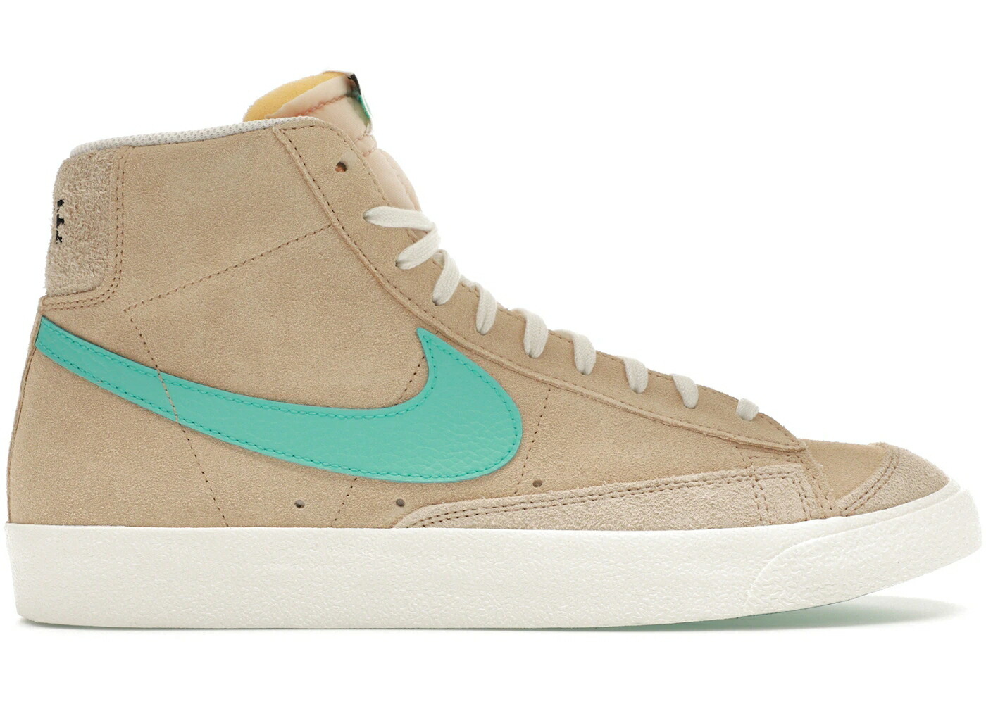 ナイキ ブレイザー ミッド アクア 黒いこと 黒いこと スニーカー メンズ NIKE BLAZER MID 77 DESERT ORE LIGHT AQUA / DESERT ORE SAIL BLACK LIGHT AQUA