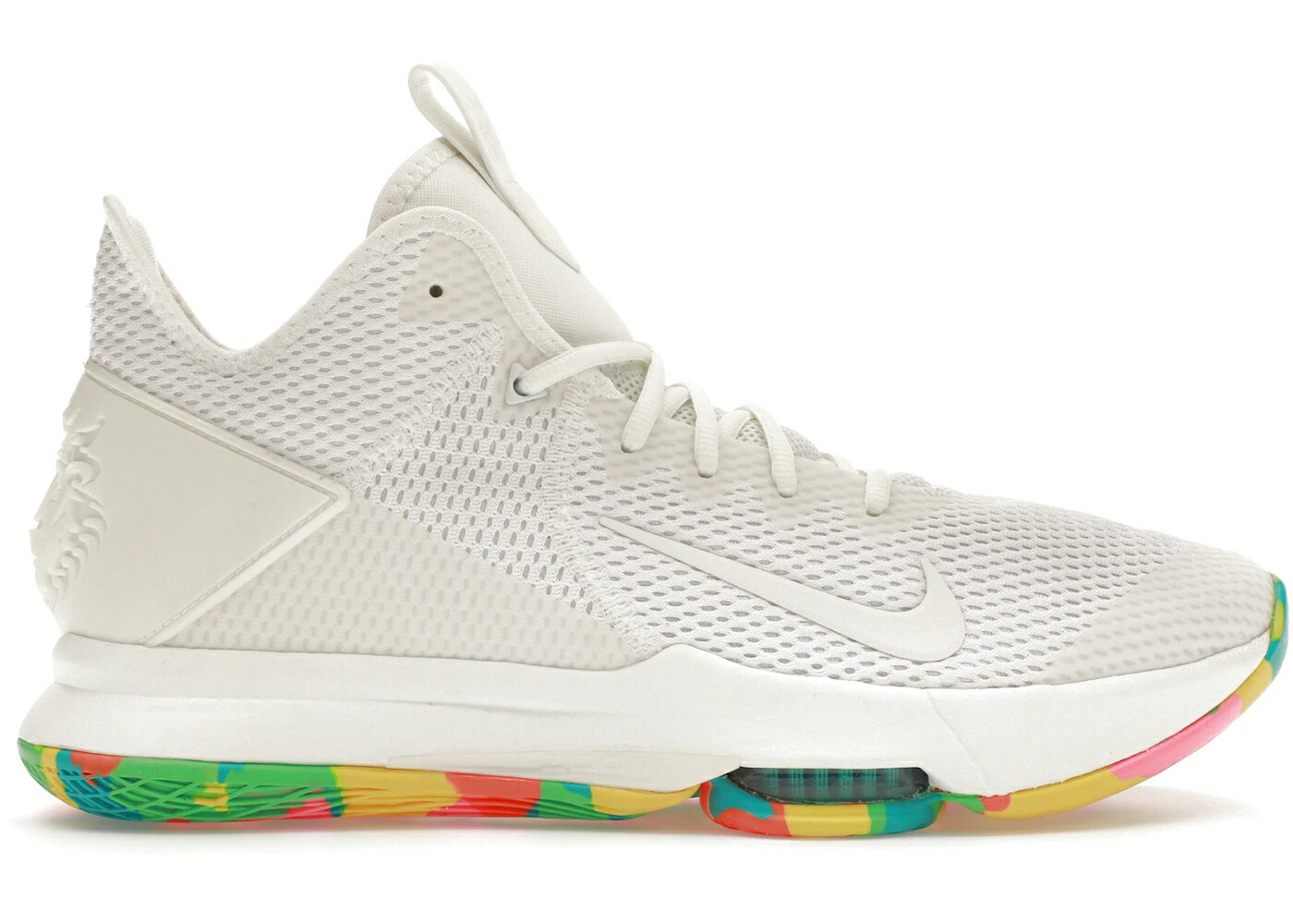 ナイキ レブロン 白いこと 白いこと 合鴨柄 ウィットネス スニーカー メンズ NIKE LEBRON WITNESS 4 WHITE MULTI CAMO / SUMMIT WHITE SUMMIT WHITE OPTI