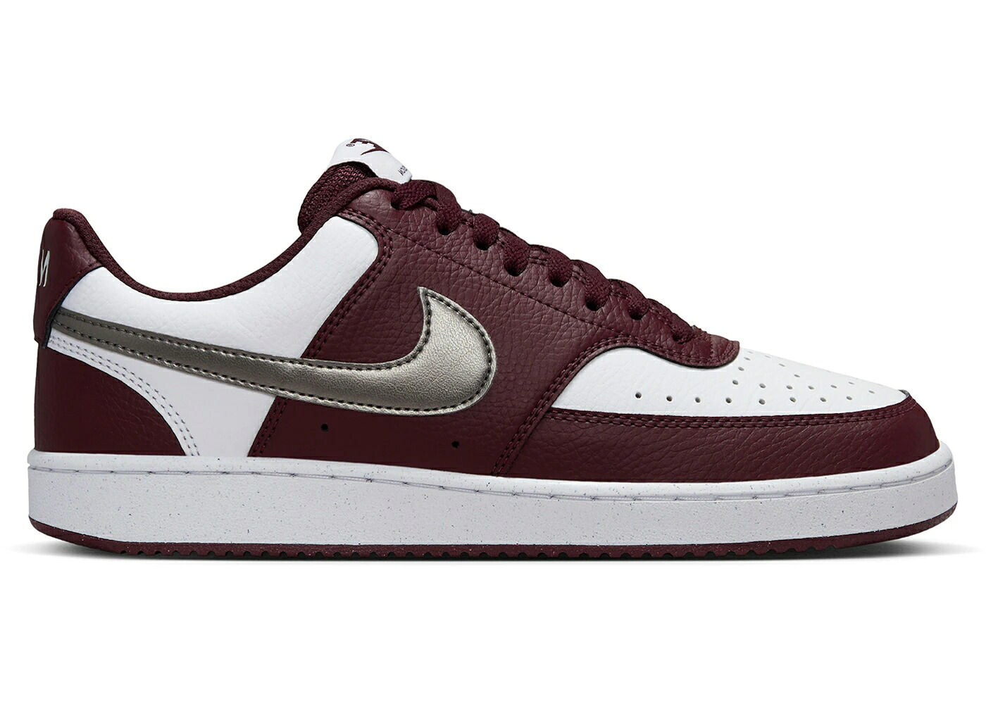 ナイキ 厚地の外套 白いこと 白いこと ぶどう酒色 バーガンディー WOMEN\u0027S スニーカー レディース NIKE COURT VISION LOW WHITE BURGUNDY METALLIC PEWTER (WOMEN\u0027S) / WHITE BURGUNDY CRUSH METALLIC
