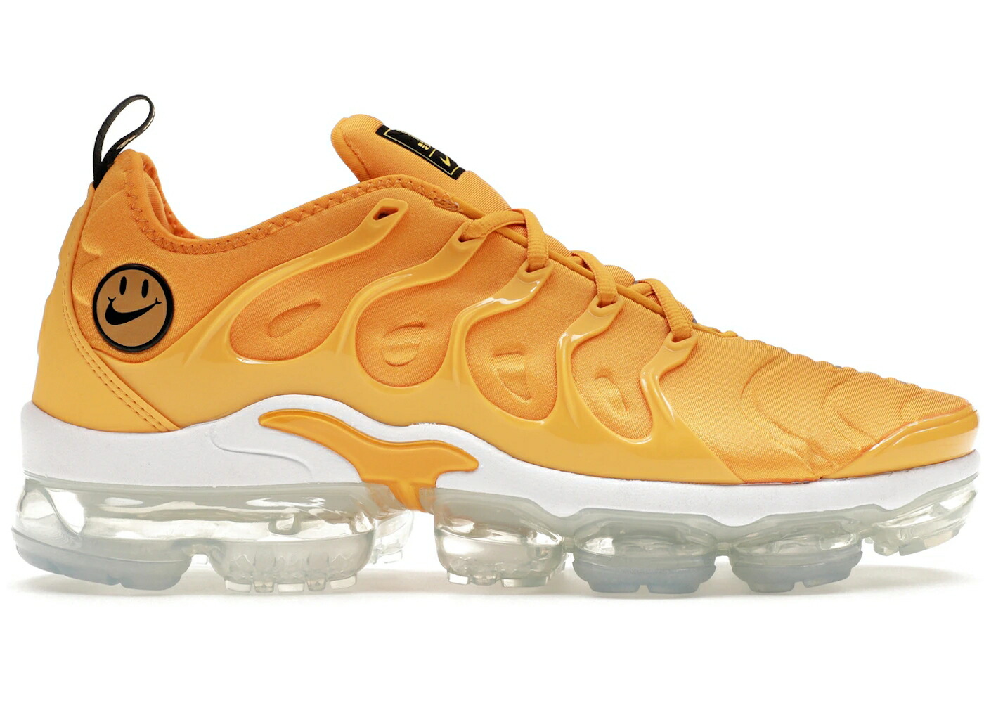 ナイキ 黄色 イエロー ストライク チーム 橙 オレンジ エアヴェイパーマックス WOMEN'S スニーカー レディース NIKE AIR VAPORMAX PLUS GO THE EXTRA SMILE (WOMEN'S) / POLLEN YELLOW STRIKE TEAM ORANGE