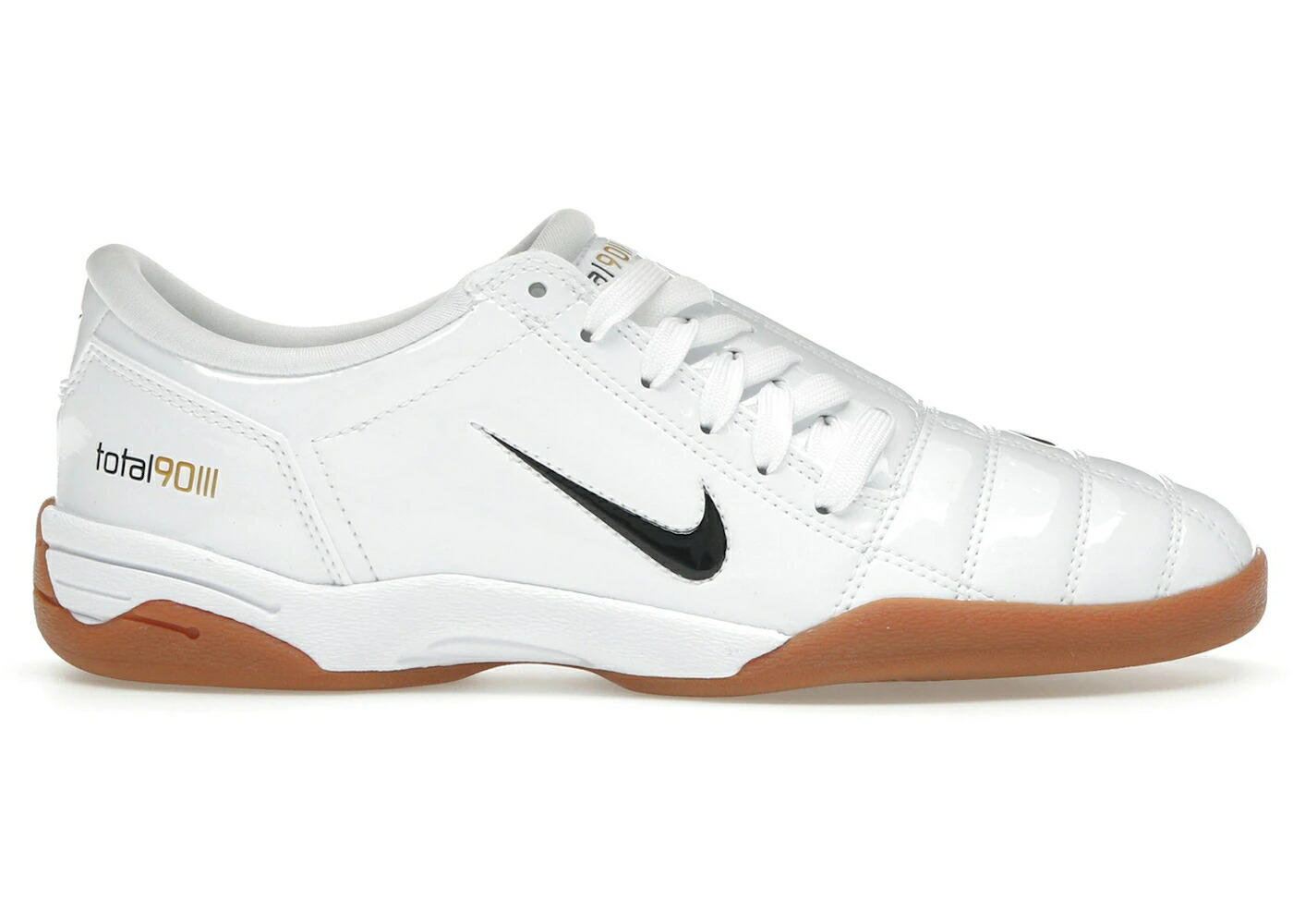 ナイキ 専売特許 白いこと 白いこと 黒いこと 黒いこと ゴールド WOMEN\u0027S スニーカー レディース NIKE TOTAL 90 3 PATENT WHITE BLACK (WOMEN\u0027S) / WHITE WHITE METALLIC GOLD BLACK
