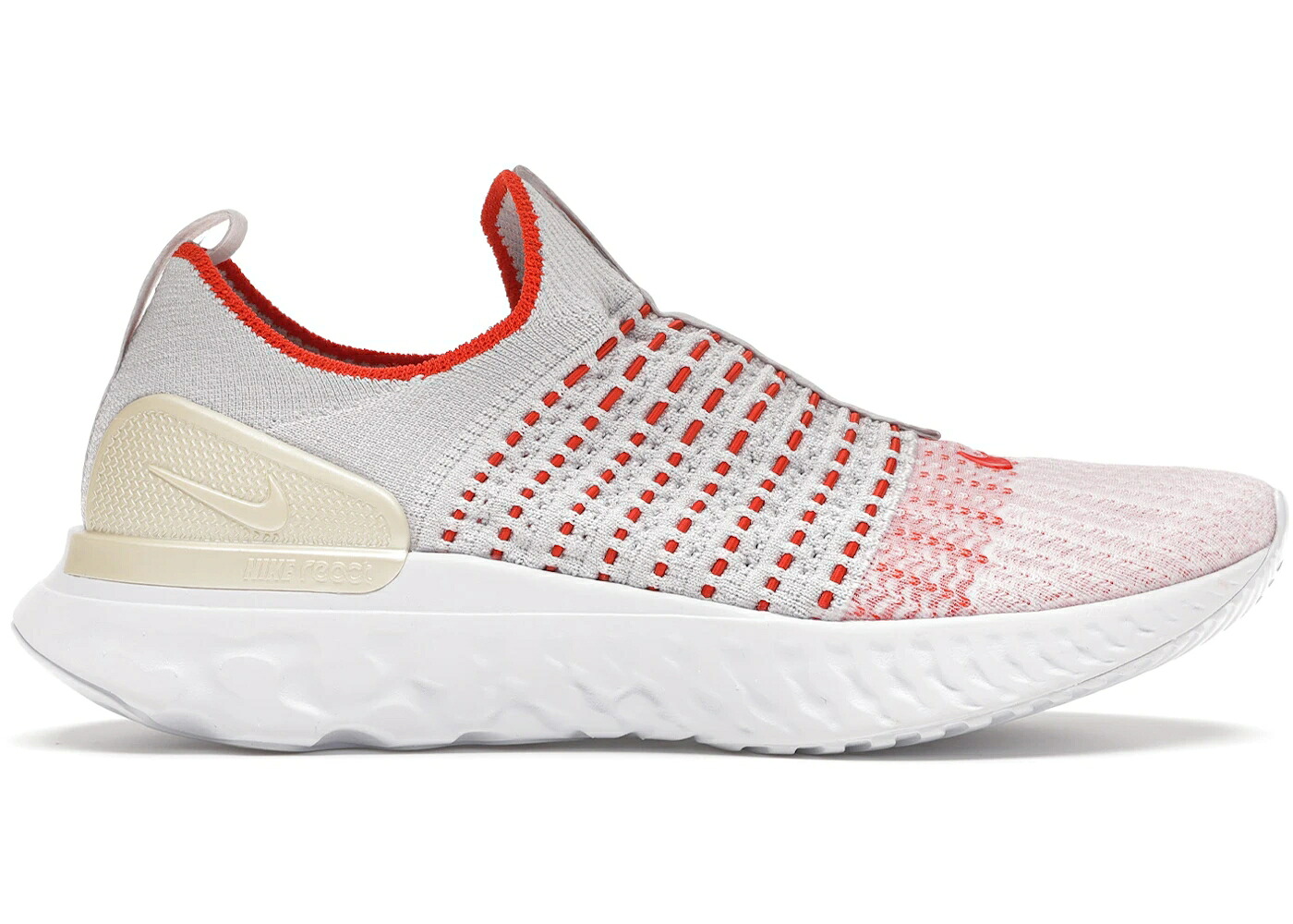 ナイキ リアクト ラン フライニット 灰色 グレー ファイア ピンク チーム 橙 オレンジ WOMEN'S スニーカー レディース NIKE REACT PHANTOM RUN FLYKNIT 2 VAST GREY FIRE PINK TEAM ORANGE (WOMEN'S) / VAST GREY TEAM ORA｜スニケス