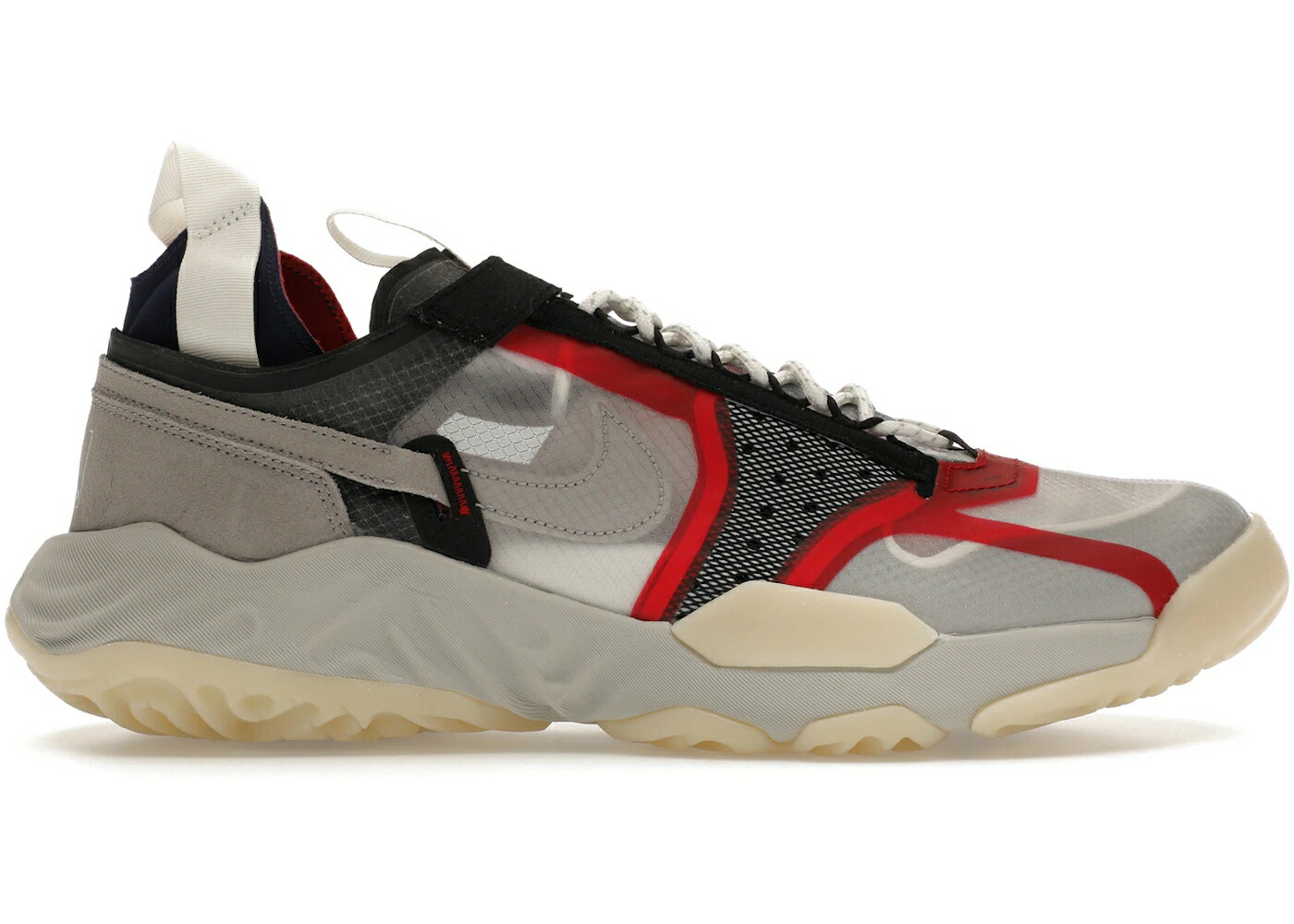 ナイキ ジョーダン 薄墨色 薄墨色 赤 赤いこと スニーカー メンズ JORDAN DELTA BREATHE CLEAR MEDIUM GREY / CLEAR LIGHT BONE VARSITY RED