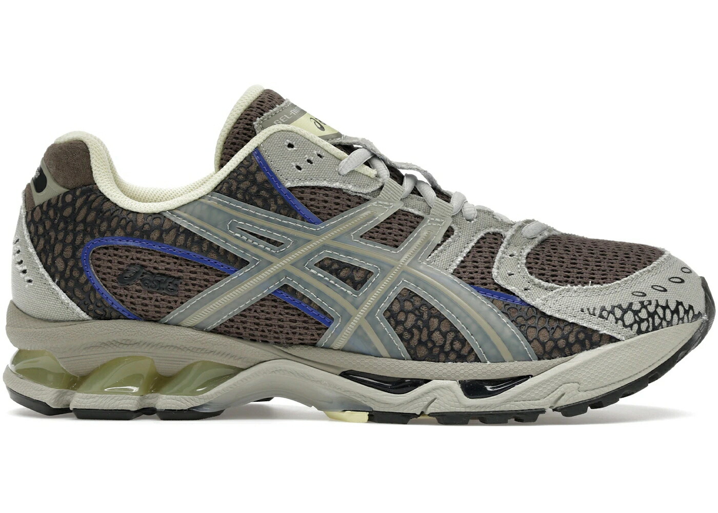 アシックス 茶色 ブラウン 灰色 グレー 銀色 シルバー 青色 ブルー 10.1 スニーカー メンズ ASICS GEL-NIMBUS EIGHTEEN EAST / BROWN GREY SILVER BLUE