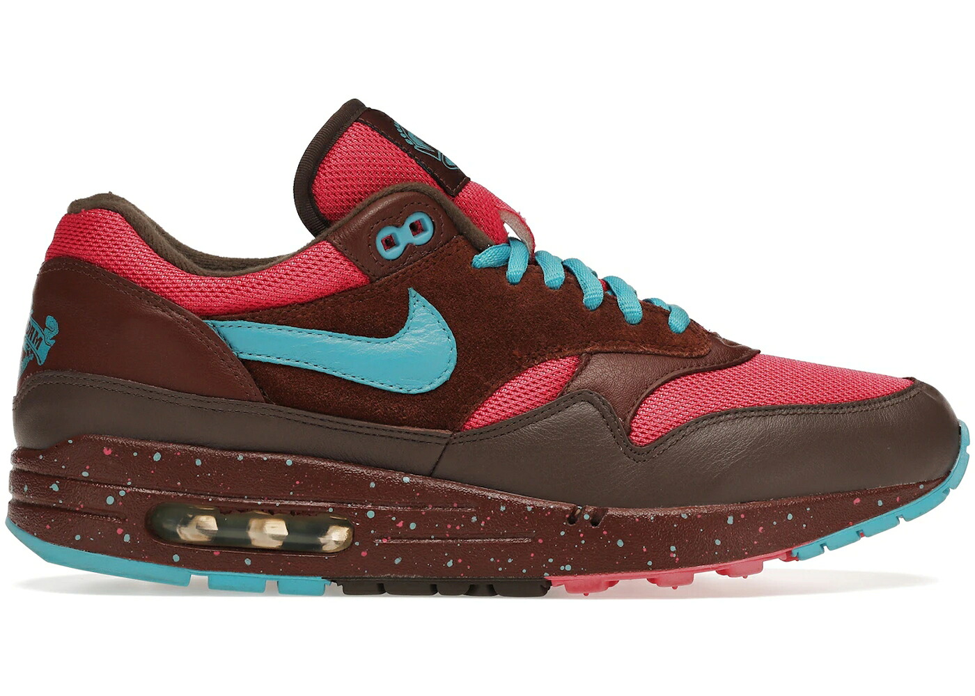 ナイキ マックス 青色 ブルー エアマックス スニーカー メンズ NIKE AIR MAX 1 AMS PARRA AMSTERDAM / BROWNSTONE BLUE REEF DARK OAK