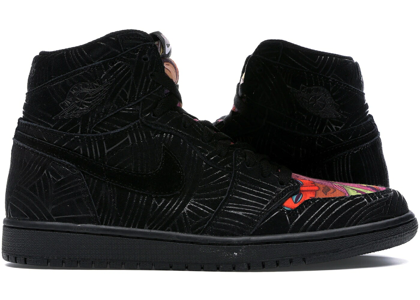 ナイキ ジョーダン ご機嫌 黒いこと 黒いこと スニーカー メンズ JORDAN 1 RETRO HIGH LOS PRIMEROS / BLACK BLACK MULTI COLOR