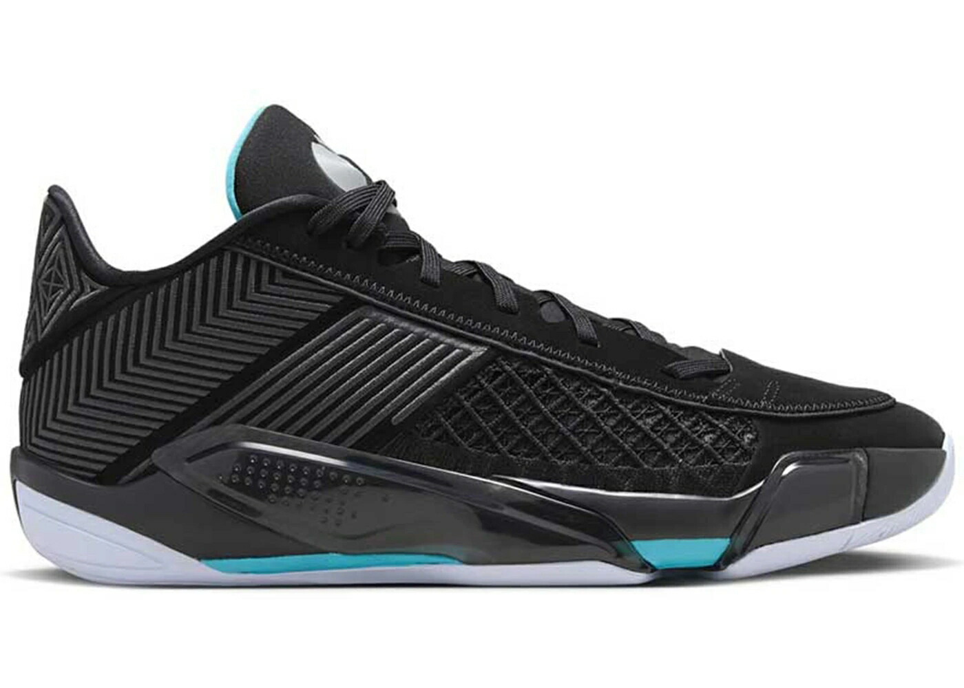 ナイキ ジョーダン 黒色 ブラック 青色 ブルー スニーカー メンズ JORDAN 38 LOW PF BLACK GAMMA BLUE / BLACK ANTHRACITE GAMMA BLUE