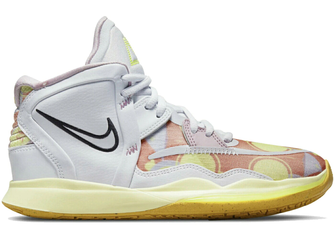 ナイキ カイリー 黒色 ブラック ジュニア キッズ NIKE KYRIE INFINITY PYRAMID (GS) / IRIS WHISPER BLACK CITRON TINT ベビー マタニティ スニーカー｜スニケス