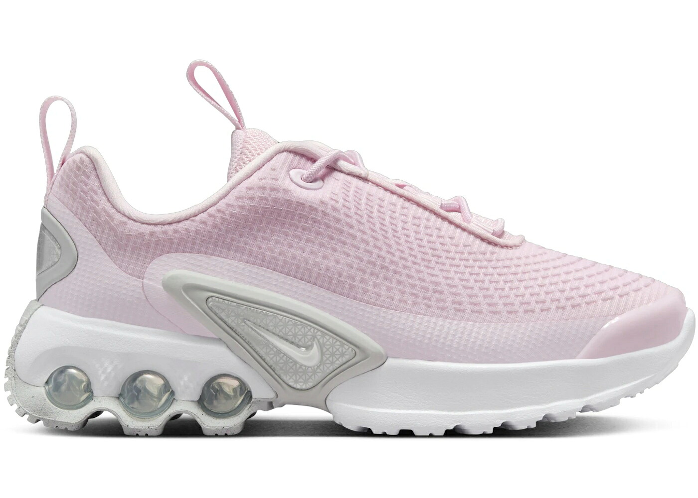 ナイキ マックス ピンク 白色 ホワイト 銀色 シルバー エアマックス ジュニア キッズ NIKE AIR MAX DN PINK FOAM PALE WHITE METALLIC SILVER (PS) / PINK FOAM PALE PINK WHITE ベビー マタニティ スニーカー