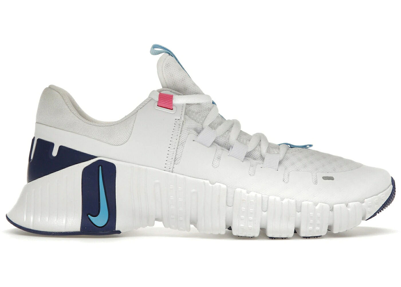 ナイキ 無償性 白いこと 白いこと 青味 青み サクラ色 ディープ WOMEN\u0027S スニーカー レディース NIKE FREE METCON 5 WHITE AQUARIUS BLUE (WOMEN\u0027S) / WHITE FIERCE PINK DEEP ROYAL