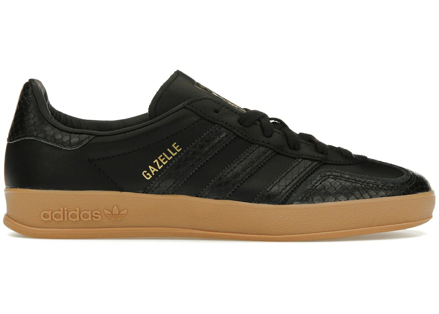 アディダス ガゼル 中核グループ 黒いこと 黒いこと スニーカー メンズ ADIDAS GAZELLE INDOOR CORE BLACK SNAKESKIN / CORE BLACK CORE BLACK GUM