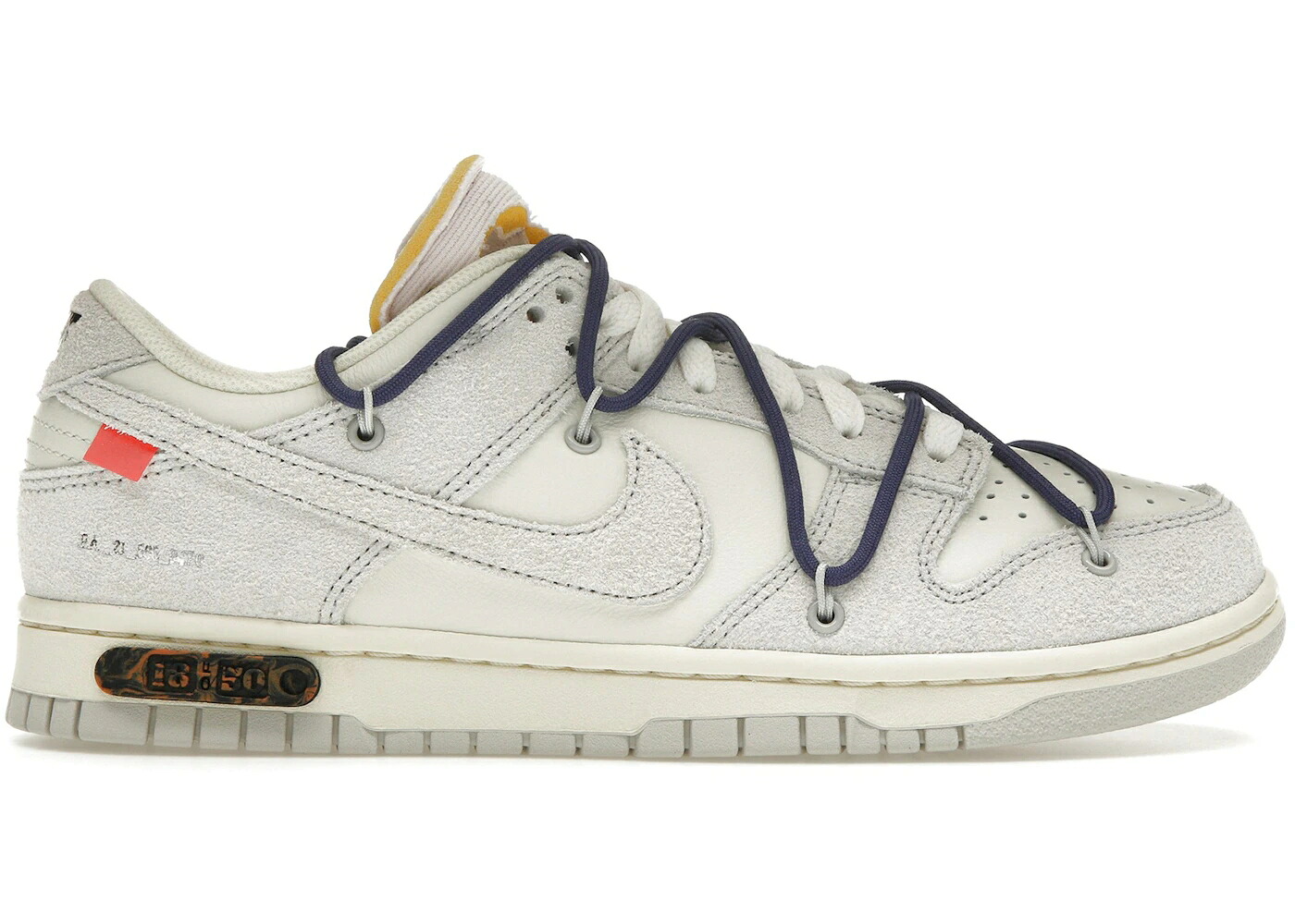 ナイキ ダンク 象牙色 薄墨色 薄墨色 ダンクロー スニーカー メンズ NIKE DUNK LOW OFF-WHITE LOT 18 / SAIL NEUTRAL GREY