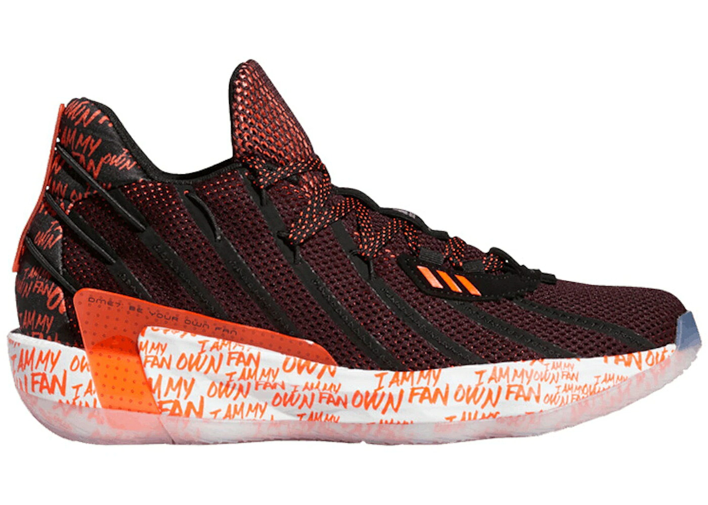 アディダス 中核グループ 黒いこと 黒いこと 赤 赤いこと 白いこと 白いこと スニーカー メンズ ADIDAS DAME 7 I AM MY OWN FAN 2K SPORTS / CORE BLACK SOLAR RED CLOUD WHITE