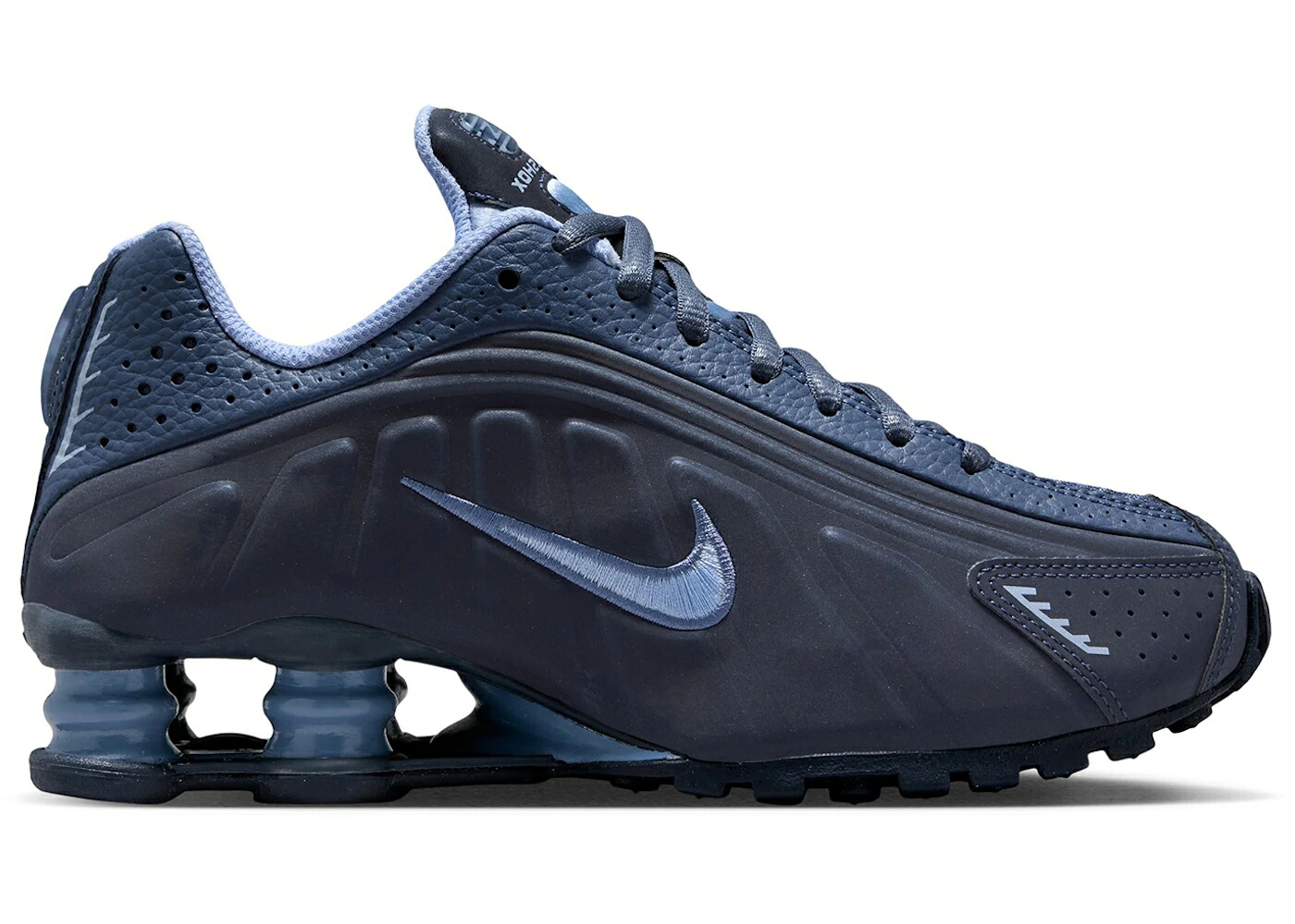 ナイキ ショックス 青み 青色 お坊っちゃん キッズ NIKE SHOX R4 OBSIDIAN DIFFUSED BLUE (GS) / OBSIDIAN DIFFUSED BLUE ALUMINUM もの言う花 マタニティ スニーカー