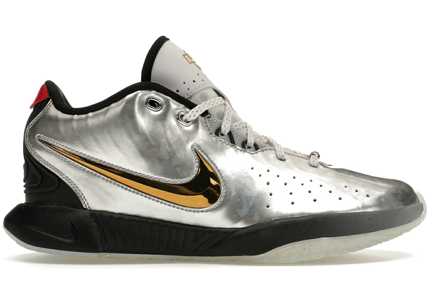 ナイキ レブロン しろがね色 しろがね色 ゴールド 御坊っちゃん キッズ NIKE LEBRON 21 SE ALL-STAR (GS) / METALLIC SILVER METALLIC GOLD もの言う花 マタニティ スニーカー スニーカー-キッズ・ベビー・マタニティ