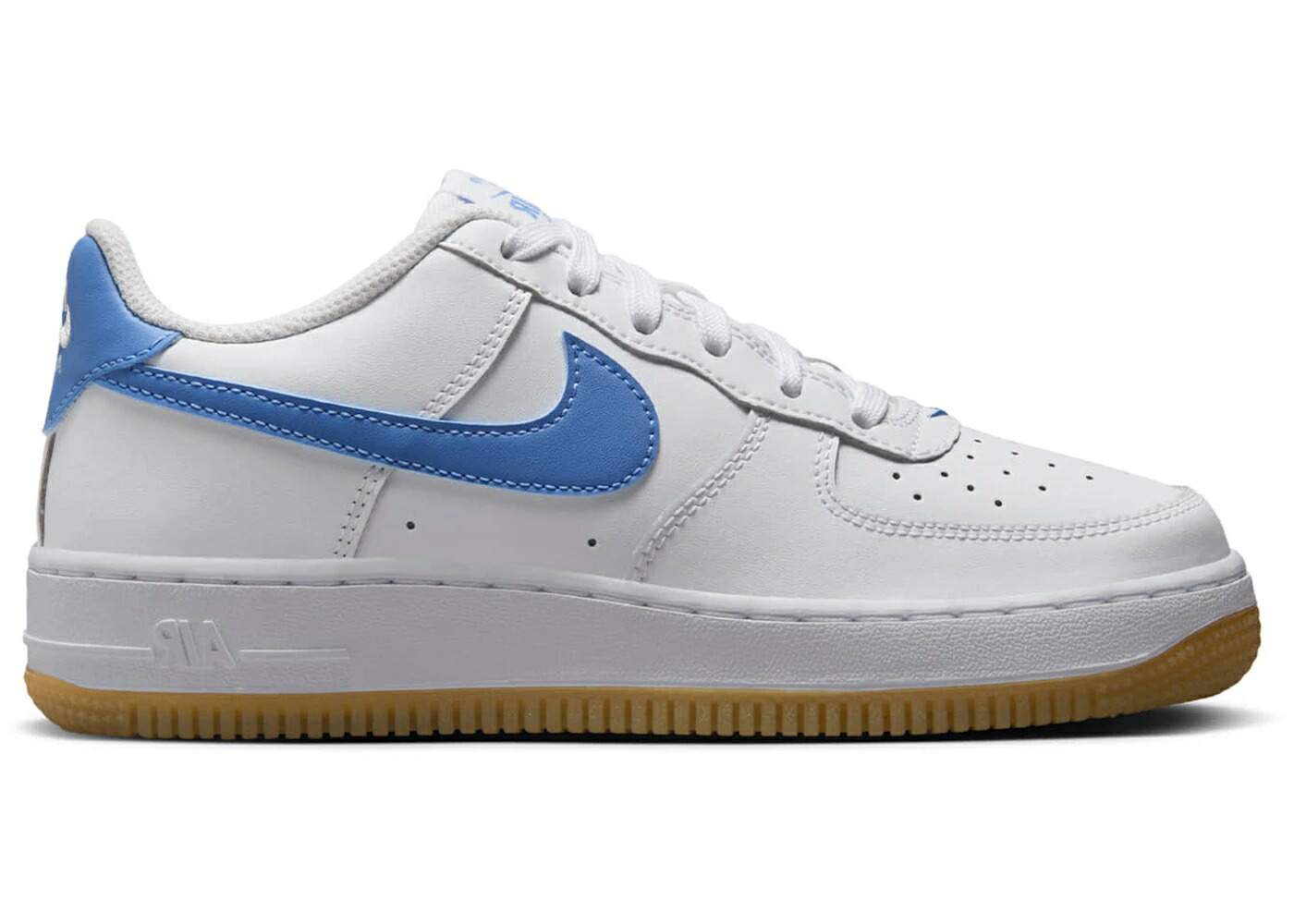 ナイキ 白いこと 白いこと 赤銅色 赤銅色 青味 青み 空軍 御坊っちゃん キッズ NIKE AIR FORCE 1 LOW WHITE GUM LIGHT BROWN BLUE BEYOND (GS) / WHITE GUM LIGHT BROWN BLUE もの言う花 マタニティ スニーカー
