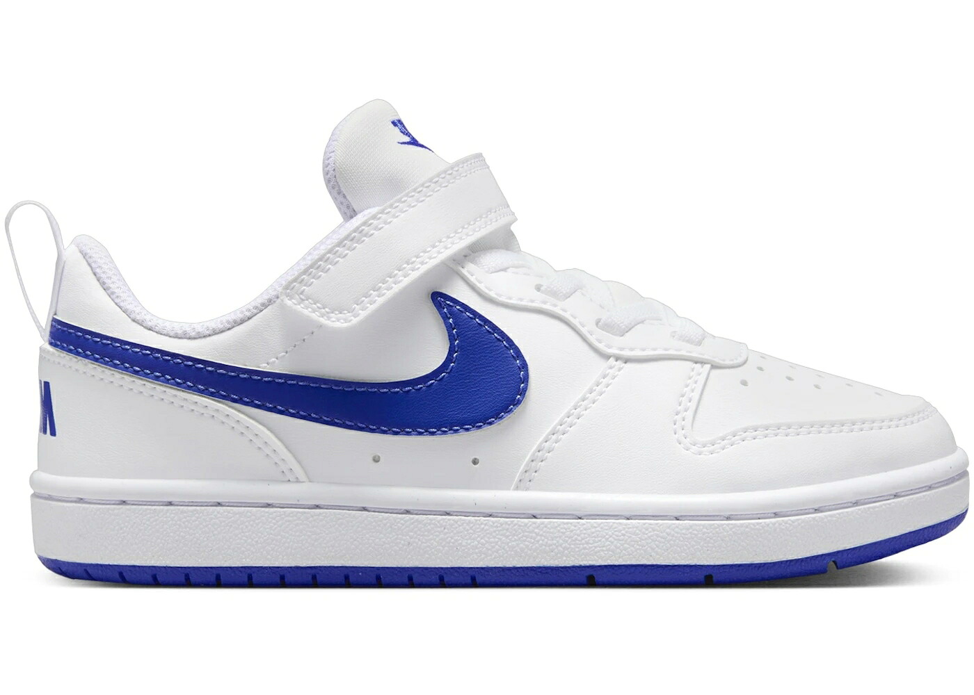 ナイキ コート 白色 ホワイト コートバーロウ ジュニア キッズ NIKE COURT BOROUGH LOW RECRAFT WHITE HYPER ROYAL (PS) / WHITE HYPER ROYAL ベビー マタニティ スニーカー|スニケス