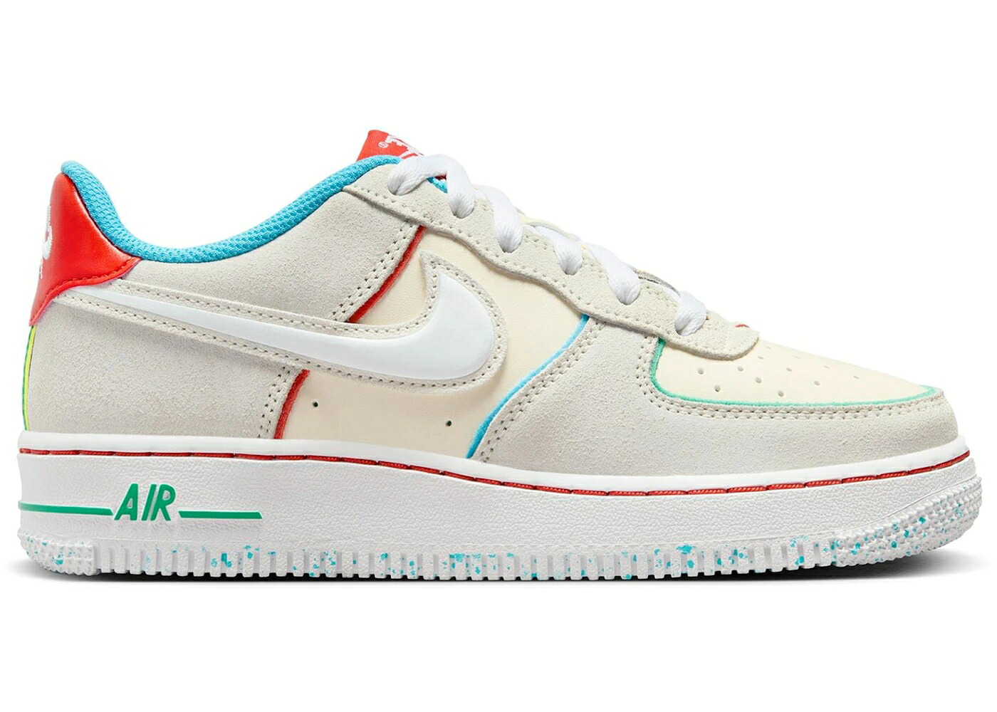 ナイキ 象牙色 赤 赤いこと 空軍 御坊っちゃん キッズ NIKE AIR FORCE 1 LOW LV8 HOLIDAY COOKIES (GS) / PALE IVORY PICANTE RED BALTIC もの言う花 マタニティ スニーカー