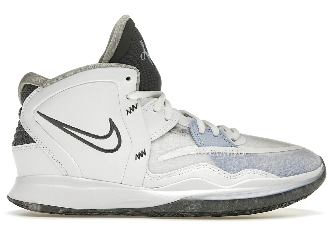 ナイキ カイリー 白色 ホワイト 青色 ブルー ジュニア キッズ NIKE KYRIE INFINITY SMOKE AND MIRRORS (GS) / WHITE LIGHT MARINE MEDIUM BLUE ベビー マタニティ スニーカー|スニケス