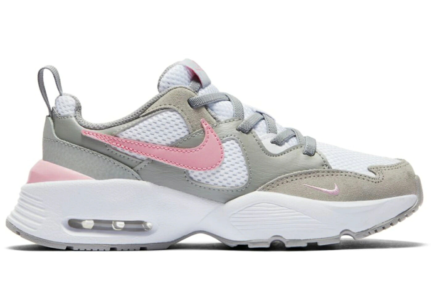 ナイキ マックス フュージョン 灰色 グレー 白色 ホワイト ピンク エアマックス ジュニア キッズ NIKE AIR MAX FUSION LIGHT SMOKE (PS) / LIGHT SMOKE GREY WHITE PINK ベビー マタニティ スニーカー|スニケス