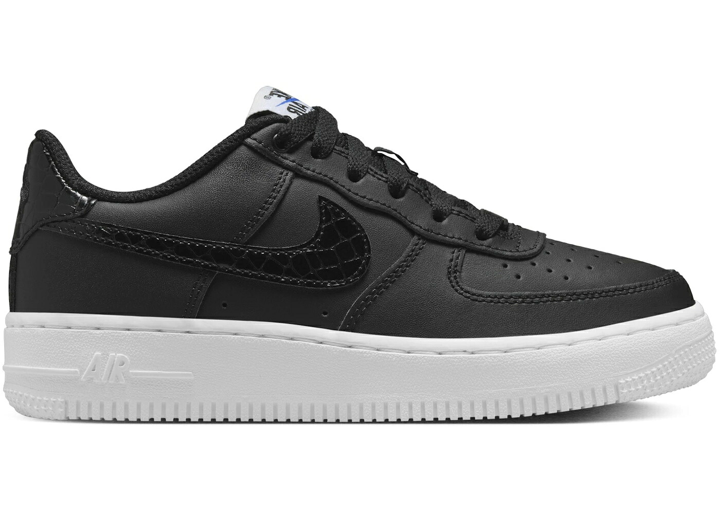 ナイキ 黒色 ブラック 白色 ホワイト エアフォース ジュニア キッズ NIKE AIR FORCE 1 LOW LV8 BLACK WHITE (GS) / BLACK WHITE BLACK ベビー マタニティ スニーカー