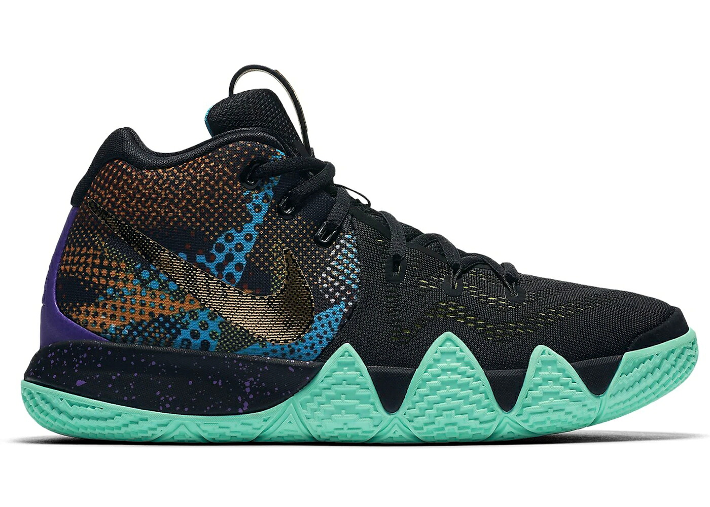 ナイキ カイリー マンバ 黒いこと 黒いこと 黄味がかった 黄色 紫 パープル お坊っちゃん キッズ NIKE KYRIE 4 MAMBA MENTALITY (GS) / BLACK SONIC YELLOW PURPLE VENOM もの言う花 マタニティ スニーカー