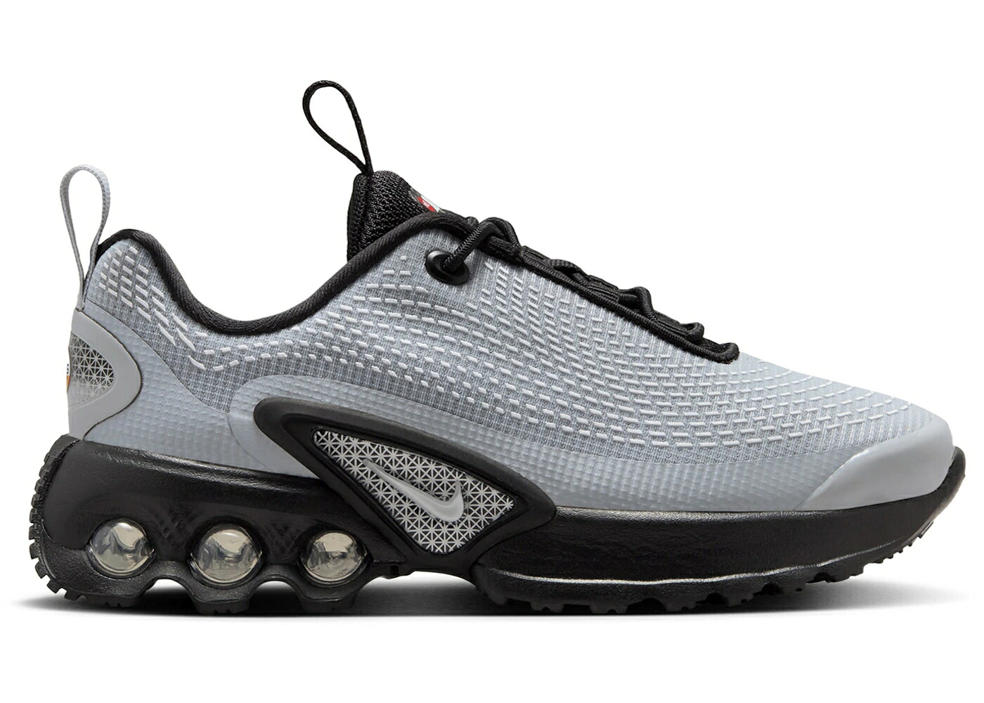ナイキ マックス 灰色 グレー 黒色 ブラック 白色 ホワイト エアマックス ジュニア キッズ NIKE AIR MAX DN WOLF GREY BLACK ANTHRACITE SUMMIT WHITE (PS) / WOLF GREY BLACK ANTHRACITE ベビー マタニティ スニー