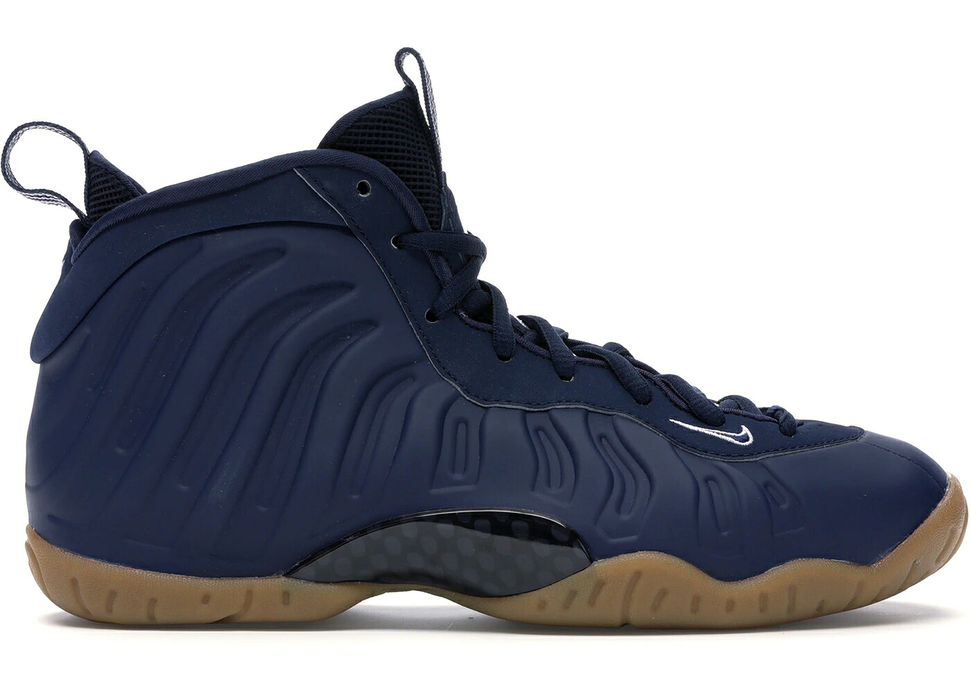 ナイキ フォームポジット 紺色 ネイビー エアフォームポジットワン ジュニア キッズ NIKE AIR FOAMPOSITE ONE NAVY GUM (GS) / MIDNIGHT NAVY MIDNIGHT NAVY GUM ベビー マタニティ スニーカー｜スニケス