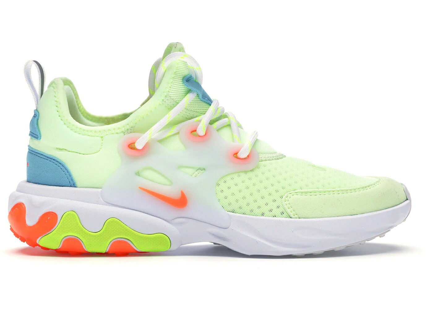 ナイキ リアクト プレスト クリムゾン 青色 ブルー リアクトプレスト ジュニア キッズ NIKE REACT PRESTO BARELY VOLT (GS) / BARELY VOLT HYPER CRIMSON BLUE ベビー マタニティ スニーカー|スニケス