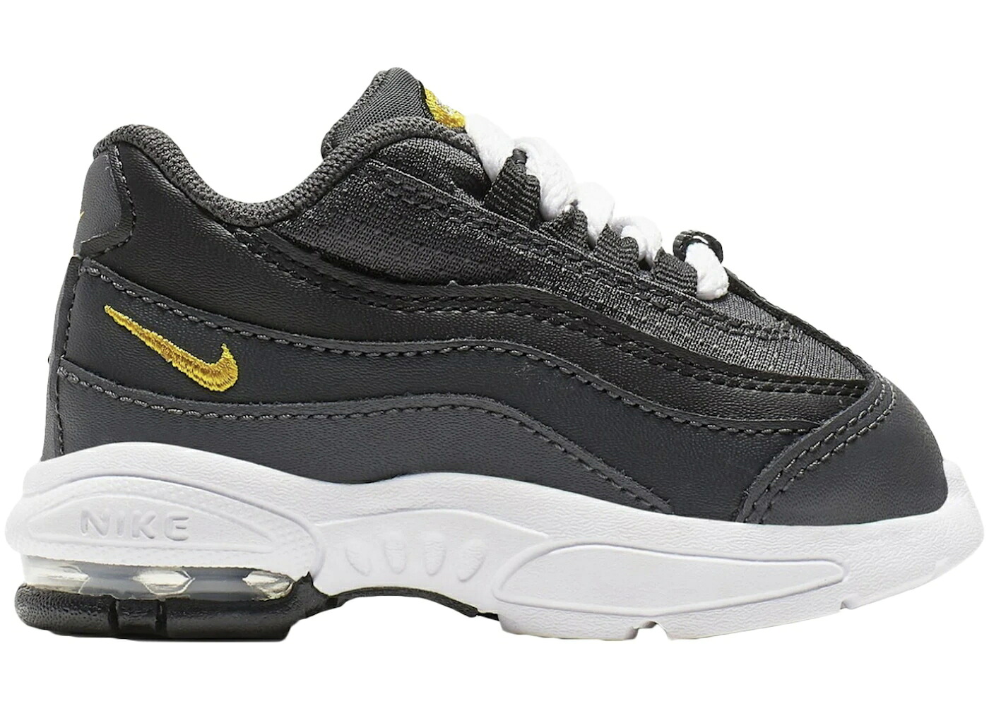 ナイキ マックス 黒いこと 黒いこと 大気圏マックス 御坊っちゃん キッズ NIKE LITTLE AIR MAX 95 ANTHRACITE (TD) / ANTHRACITE AMARILLO BLACK WOLF