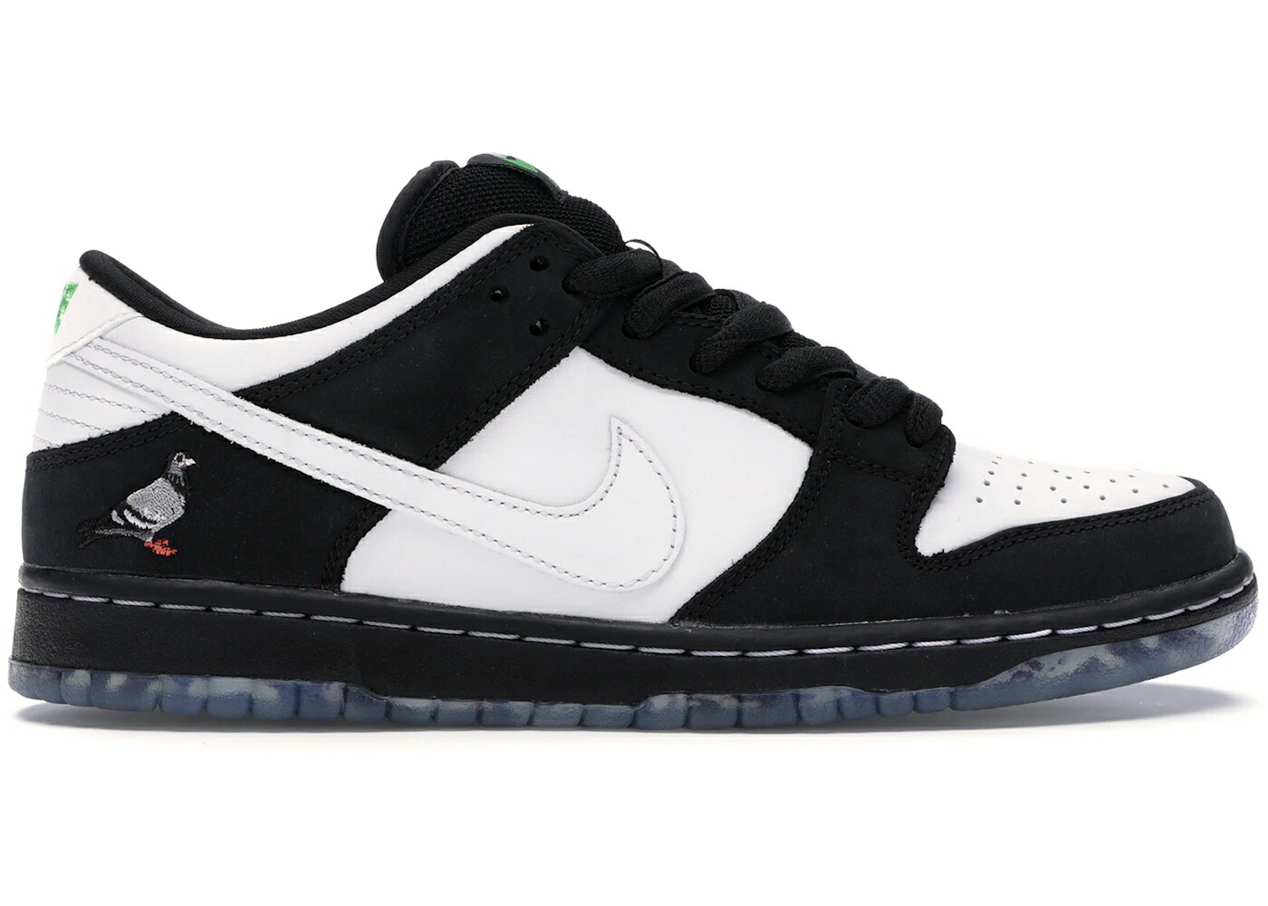 ナイキ エスビー ダンク ステープル 黒色 ブラック 白色 ホワイト 緑 グリーン ダンクロー スニーカー メンズ NIKE SB DUNK LOW STAPLE PANDA PIGEON / BLACK WHITE GREEN GUSTO
