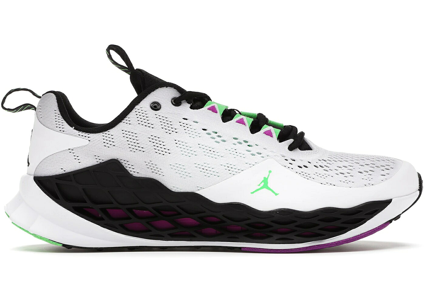 ナイキ ジョーダン ズーム 白色 ホワイト 黒色 ブラック 紫 パープル スニーカー メンズ JORDAN ZOOM TRUNNER ADVANCE BEL-AIR / WHITE BLACK VIVID PURPLE RAGE｜スニケス 41,600円