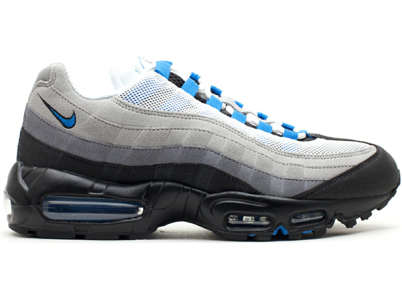 ナイキ マックス 青色 ブルー 白色 ホワイト 灰色 グレー エアマックス スニーカー メンズ NIKE AIR MAX 95 BLUE SPARK (2011) / WHITE BLUE SPARK NEUTRAL GREY