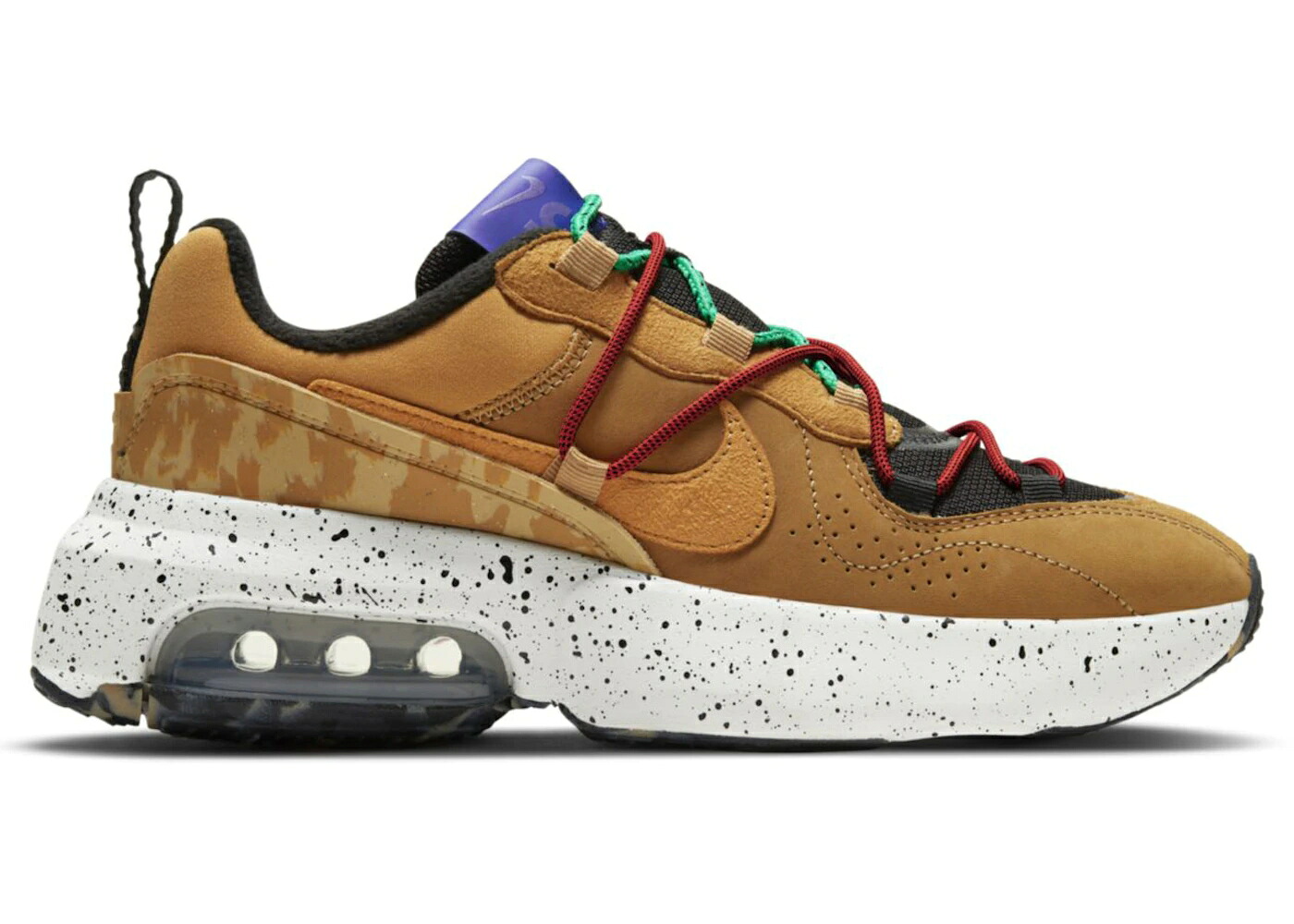 ナイキ マックス ウィート 黒色 ブラック 藍色 インディゴ バースト 赤 レッド エアマックス WOMEN'S スニーカー レディース NIKE AIR MAX VIVA WHEAT (WOMEN'S) / BLACK INDIGO BURST HABANERO RED|スニケス