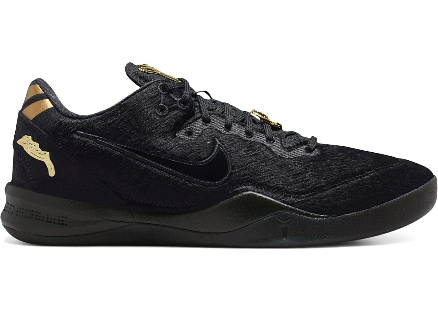 ナイキ コービー プロトロ 黒色 ブラック ゴールド スニーカー メンズ NIKE KOBE 8 EXT PROTRO YEAR OF THE HORSE / BLACK METALLIC GOLD UNIVERSITY