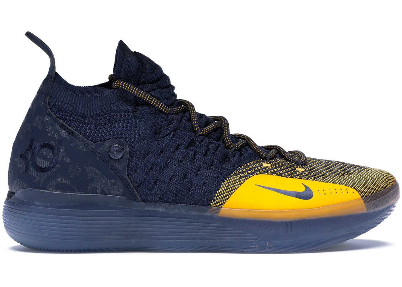 ナイキ カレッジ 紺色 ネイビー ゴールド スニーカー メンズ NIKE KD 11 CHINESE ZODIAC / COLLEGE NAVY UNIVERSITY GOLD
