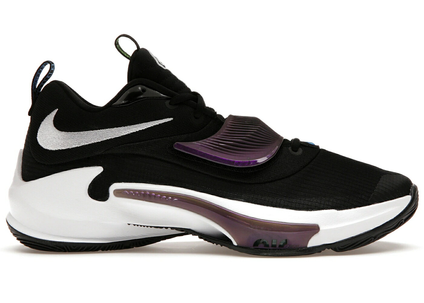ナイキ ズーム 黒色 ブラック 白色 ホワイト 紫 パープル ズームフリーク スニーカー メンズ NIKE ZOOM FREAK 3 PROJECT 34 / BLACK BLACK WHITE PURPLE